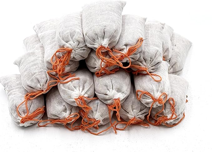 24 Pack Cedar Sachets Bags, Red Cedar Chips Sachets for Closets and Drawers Storage, Fresh Scents, Home Fragrance Sachet for Shoes